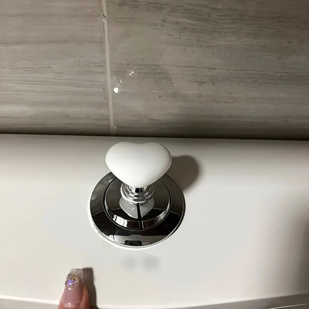 Toilet Button Push Rod, Toilet Flush Button, Ladies' Toilet Pressing Tool With Long Nails Qme