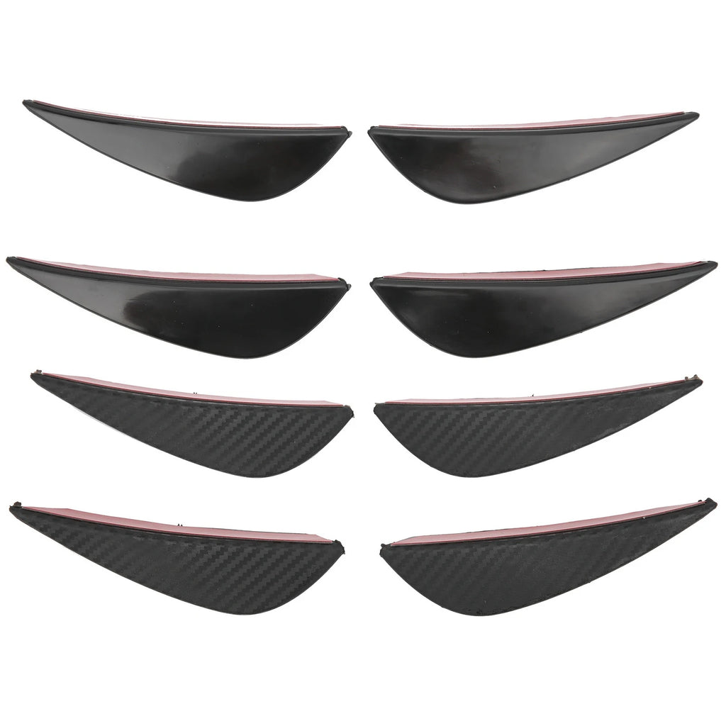 Front Bumper Air Knife Spoiler Modification Diffuser PVC Paste Type Front Bumper Lip Front Bumper Qme