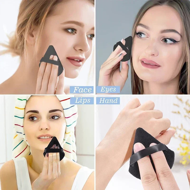  Soft Makeup Puff Hypoallergenic Precision Sponges Foundation Concealer Cruelty-free Finger Sponge Puff Beauty Makeup Tools Qme