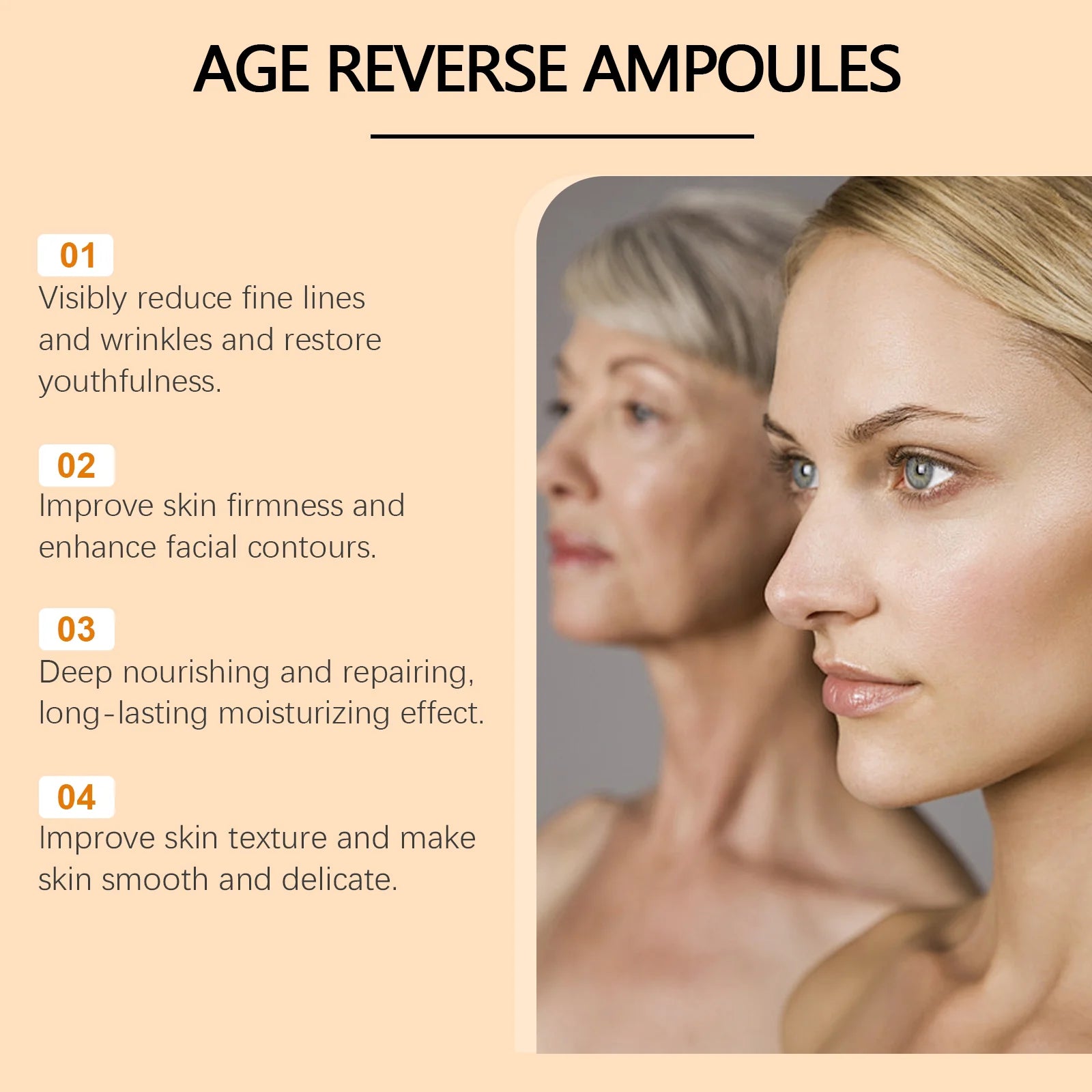 Astaxanthin Ampoule Essence Smoothing Wrinkle Tightening Fade Fine Lines Brighten Shrink Pores Moisturizing Face Care Essence Qme