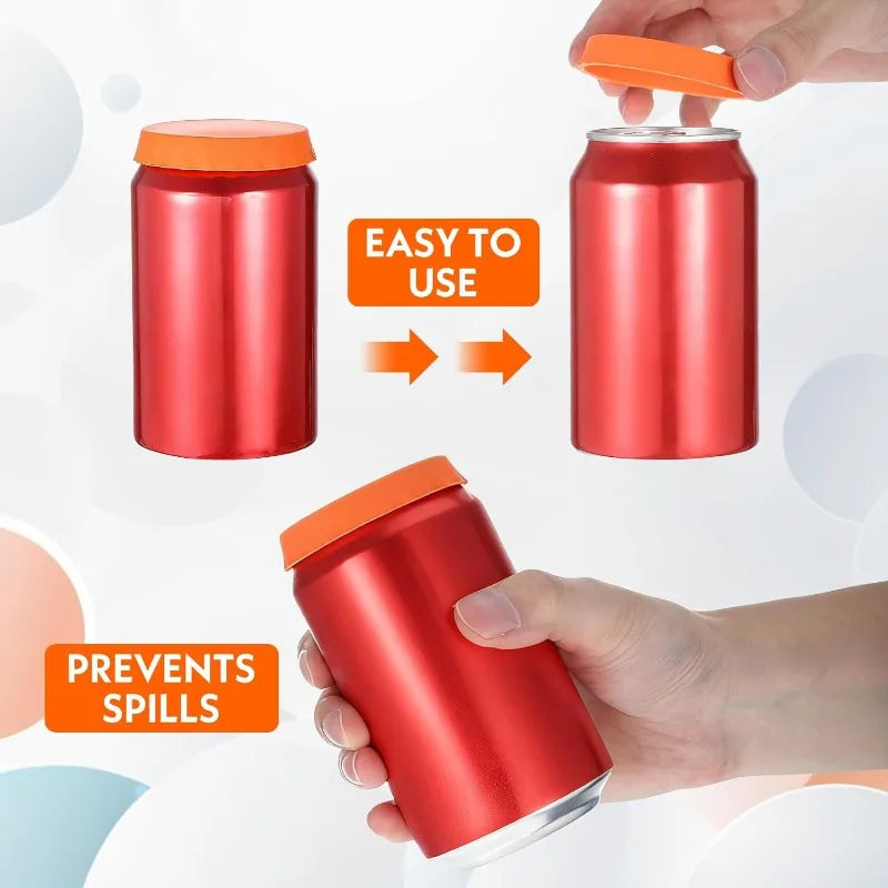 Silicone Cola Lid Leak-proof Sealed Beer Can Juice Beverage Qme