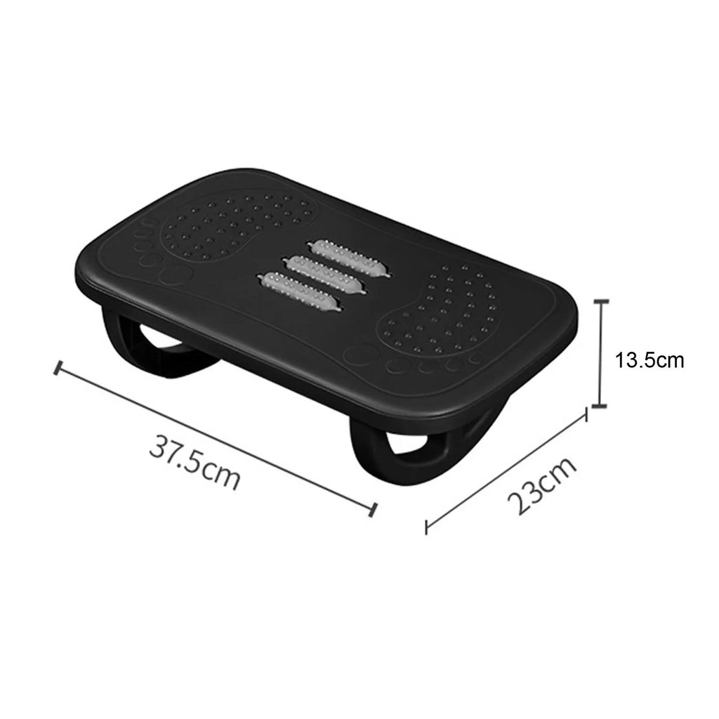 Rocking Footrest With Foot Massage Rollers Anti-Slip Textured Foot Stool Ergonomic Under Desk Footrest for Home and Office Qme