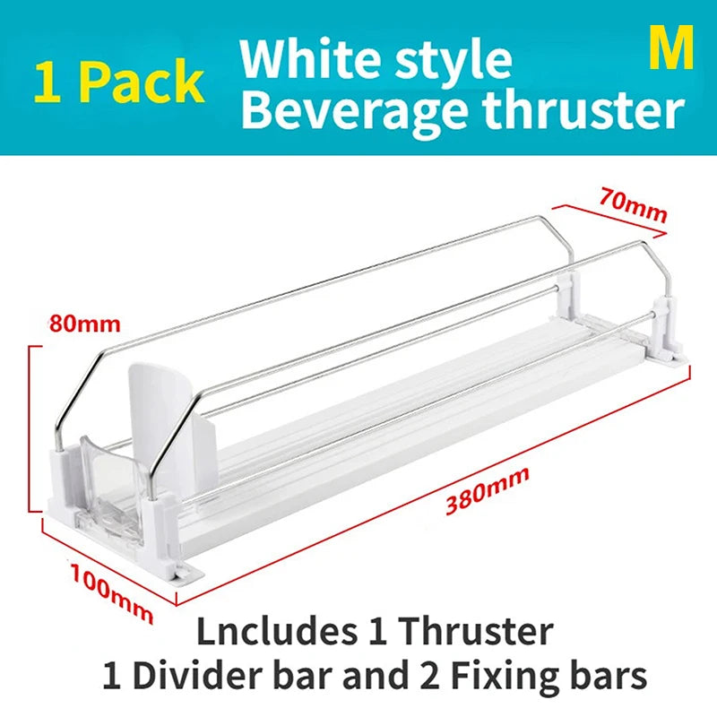Push Rack Beverage Thruster Dispenser Storage Soda Can Self-pushing Qme 380MM