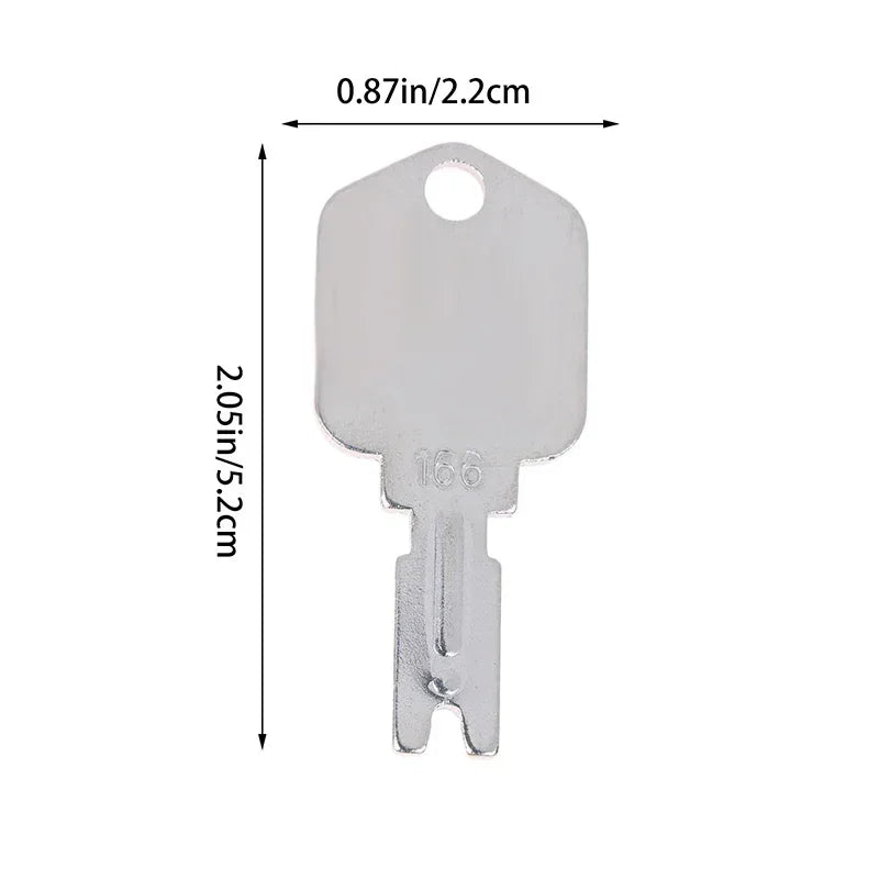 1/3/5Pcs For 166 186304 Forklift Key For Heavy Duty Equipment Keys For Excavator Dozer Loader Backhoe Starter A214062 5133504 Qme