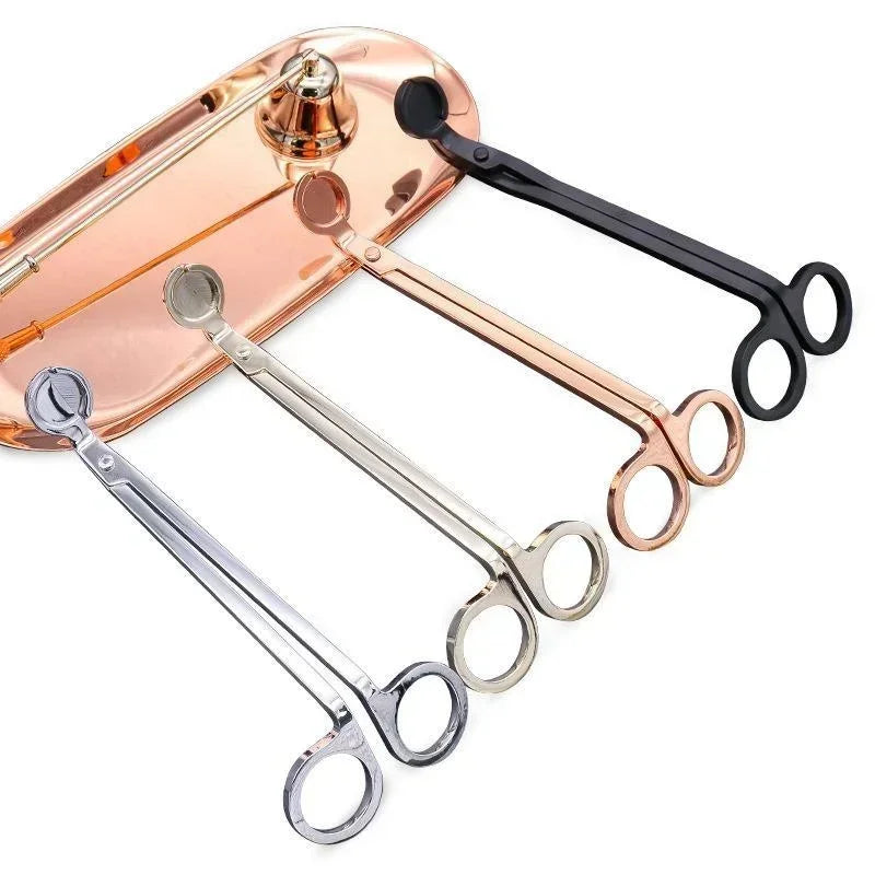 Candle Wick Trimmer Stainless Steel Scissors Trim Cutter Round Head Qme