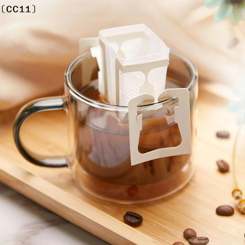 25 Disposable Hanging Ear Coffee Filters Food Grade Portable Espresso Qme