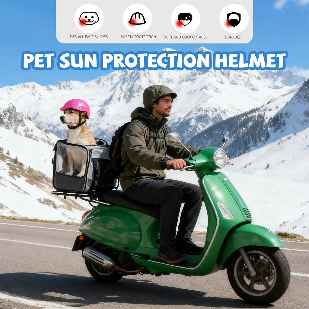 Dog Helmets Shock Absorbing Headgear With Adjustable Strap Stylish Dog Headgear For Outdoor Holiday Party Costume Photograph Qme