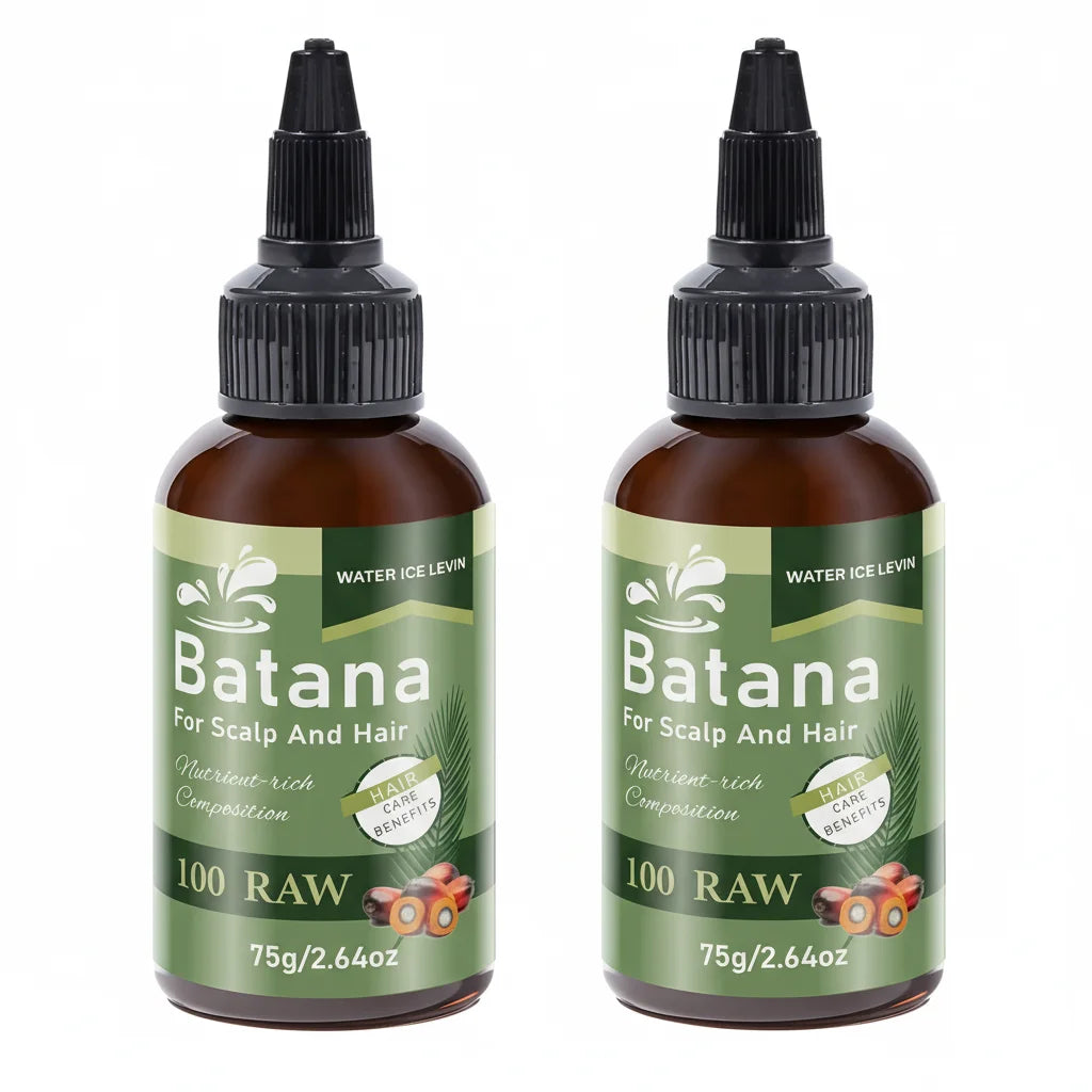 Batana Scalp & Hair Oil with Biotin & Keratin, Deeply Moisturizing & Repairing for All Hair Types, Nourishing Treatment. Qme green 75g