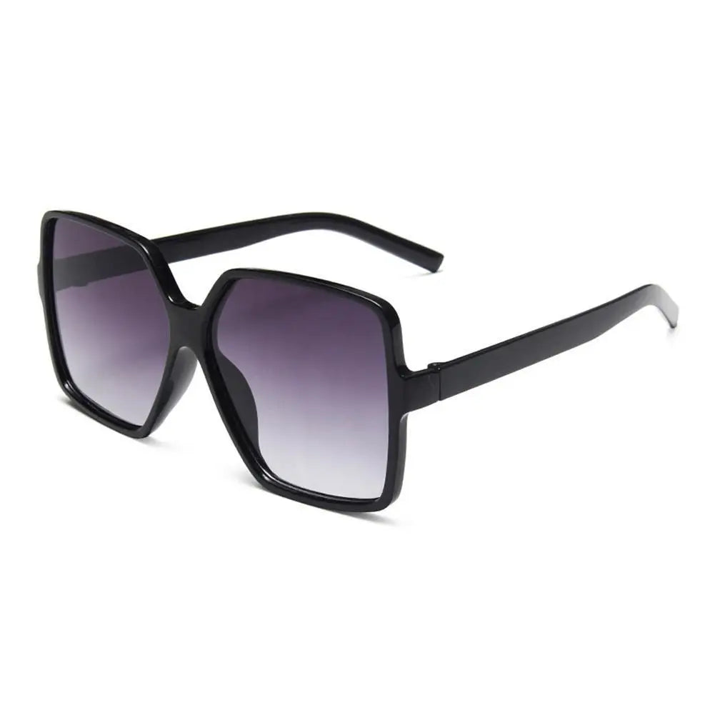 New Vintage Sunglasses Women Men Square Big Frame Sun Glasses Female Brand Designer Retro Shades Fashion Sunglasses for Male Qme A