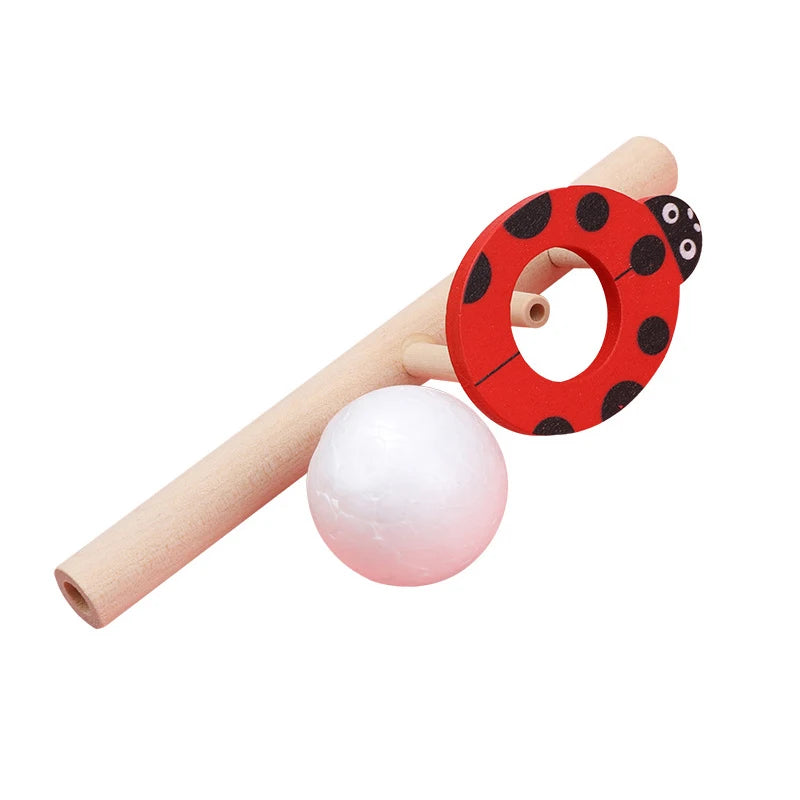 Breathing Exerciser Toys Kids Whistle Floating Blow Pipe Balls Qme Random-1pc