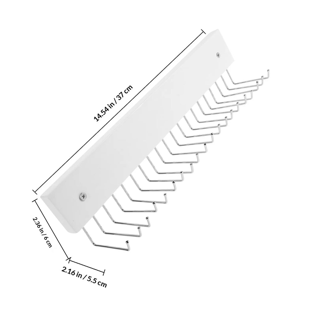 Premium Rotating Tie Belt Organizer Wall Mounted Rack Scarves Accessories Space Saving Hanger Closet Entryway Heavy Duty Qme