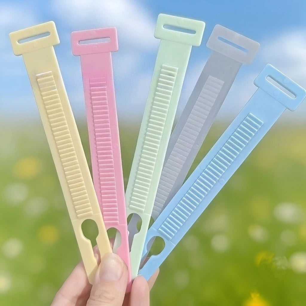 50pcs Windproof Clothes Hanger, Fixed Hook, Anti Slip Clothes Hanger, Adjustable Laundry Buckle, Suitable for Indoor and Outdoor Qme