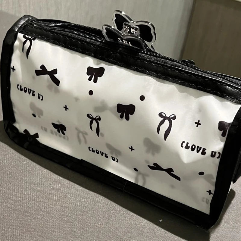 Large-capacity Cartoon Translucent Pencil Case Multi-layer Vertical Qme