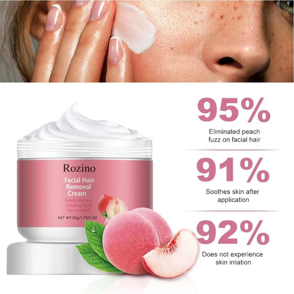 Peach Facial Hair Removal Cream Depilatory Moisturizing Nourishing Qme