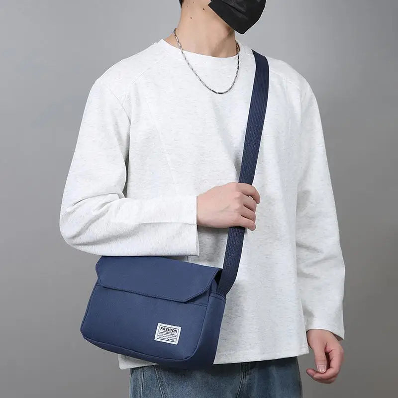 Men's Small Bag Shoulder Trendy Diagonal Backpack Chest Lightweight Qme