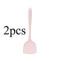 Frying pan spatula, suitable for non-stick cookware - easy to clean and can be washed in a dishwasher. The handle is ergonomic Qme Pink