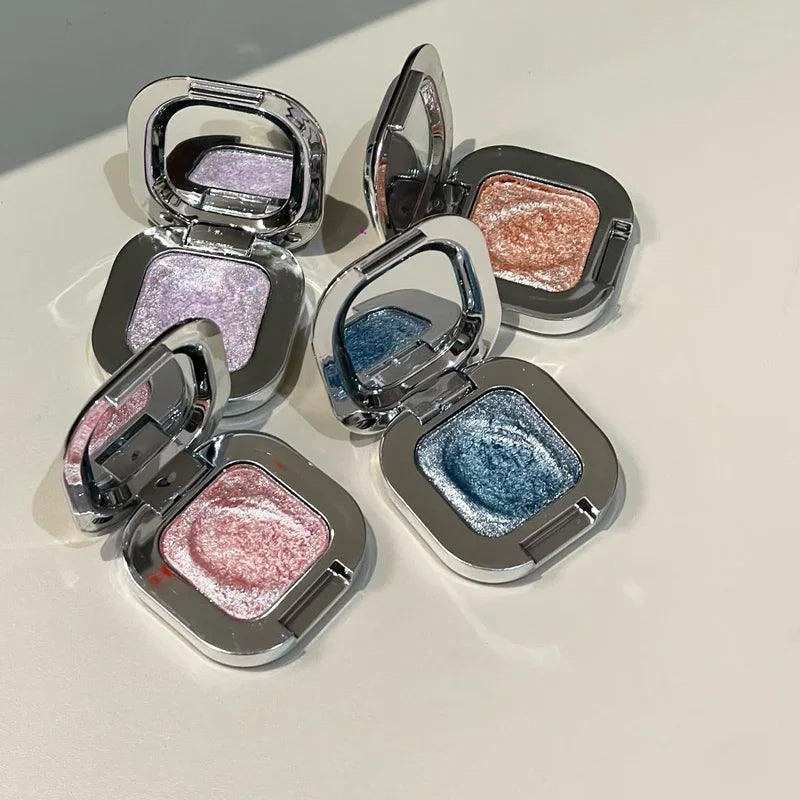 HERORANGE Square Single Highlighter Powder Creamy Soft Texture Qme
