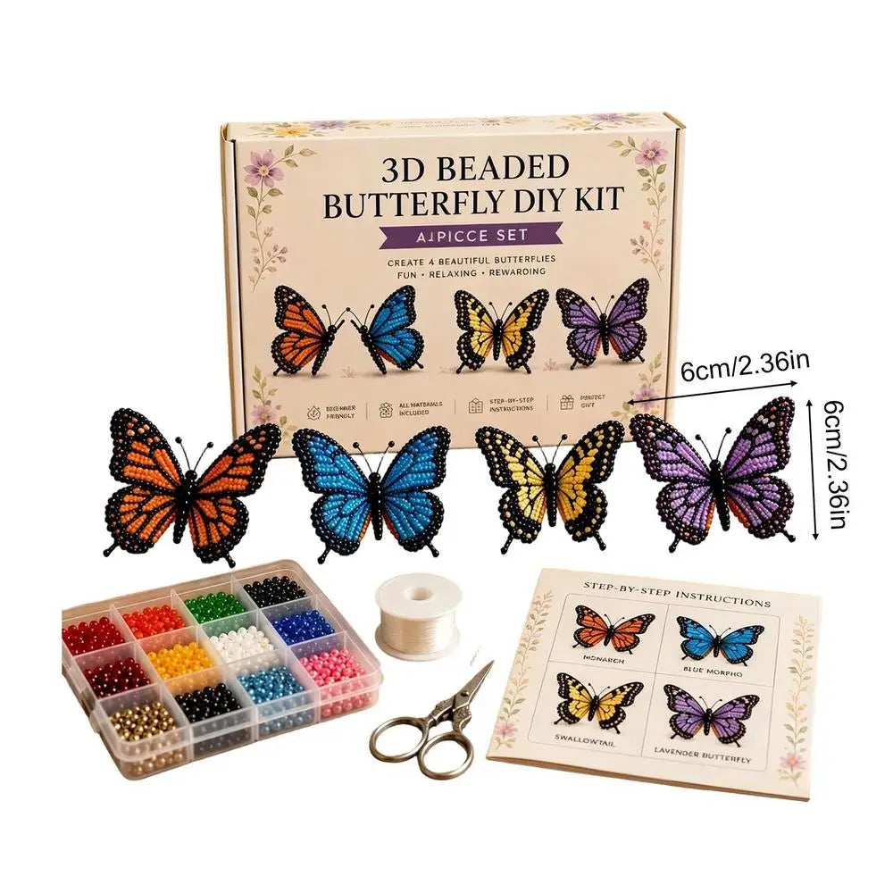 DIY Animal Beading Kits 4 Pieces 3D Funny Cute With Instructions Beaded Animals Art Kit For Craft Enthusiasts Family Friends Qme A China Mainland