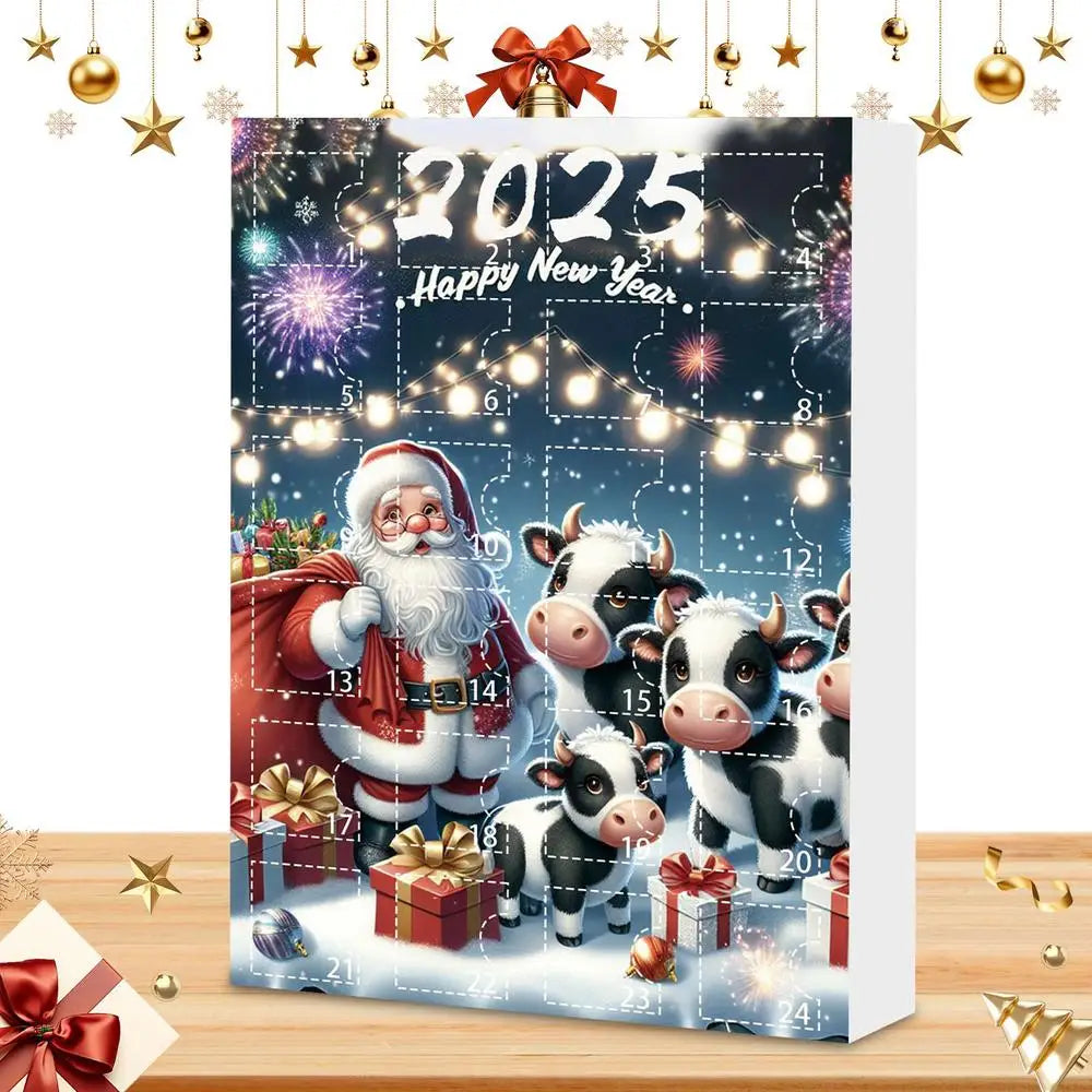 Christmas Countdown Calendars Cute 24 Cow Advent Calendar Cartoon Qme C China Mainland M