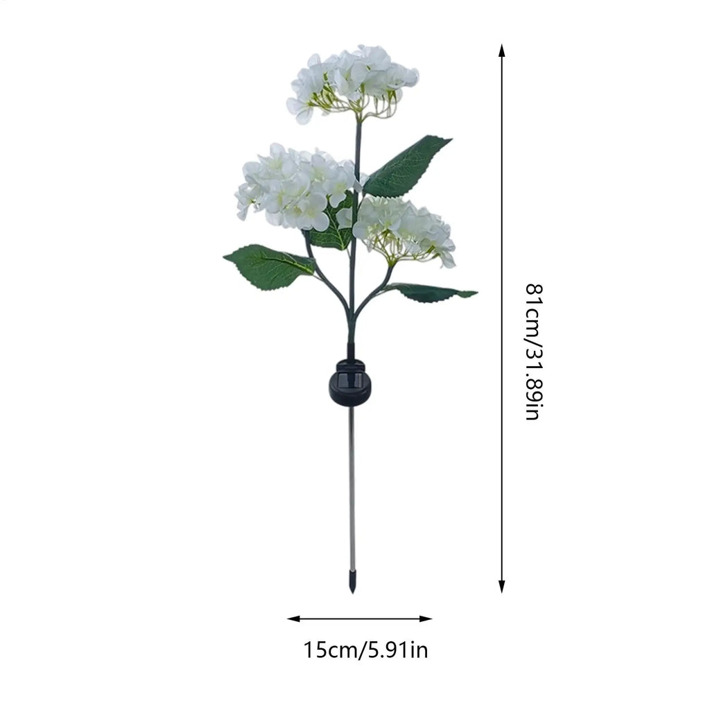 Solar Flower Lights LED Fairy Waterproof Lamp Stake Garden Yard Qme