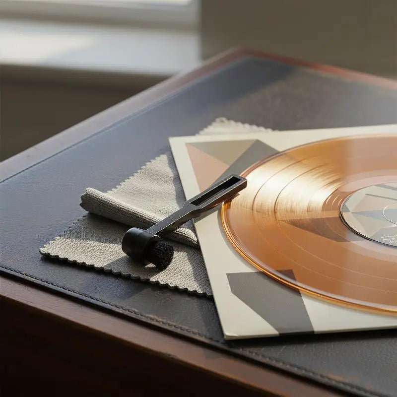 Turntable Stylus Brush Vinyl Record Player Phonograph Anti-static Qme