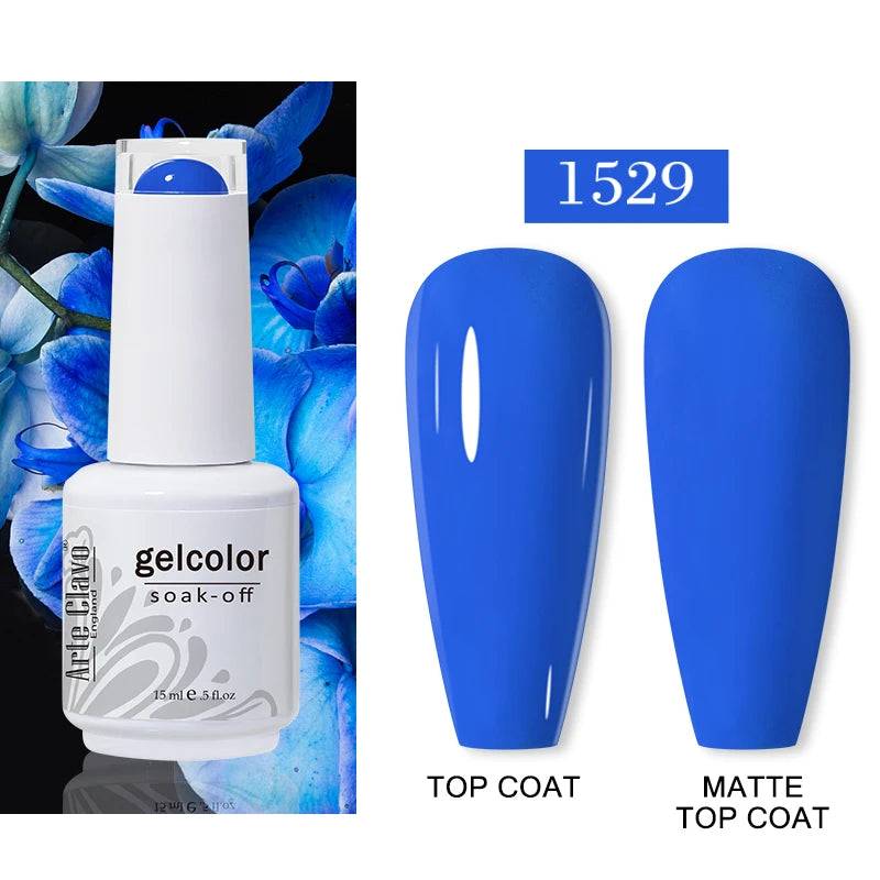 Arte Clavo Autumn Nail Gel Polish Caramel Winter Soak Off UV LED Art Qme