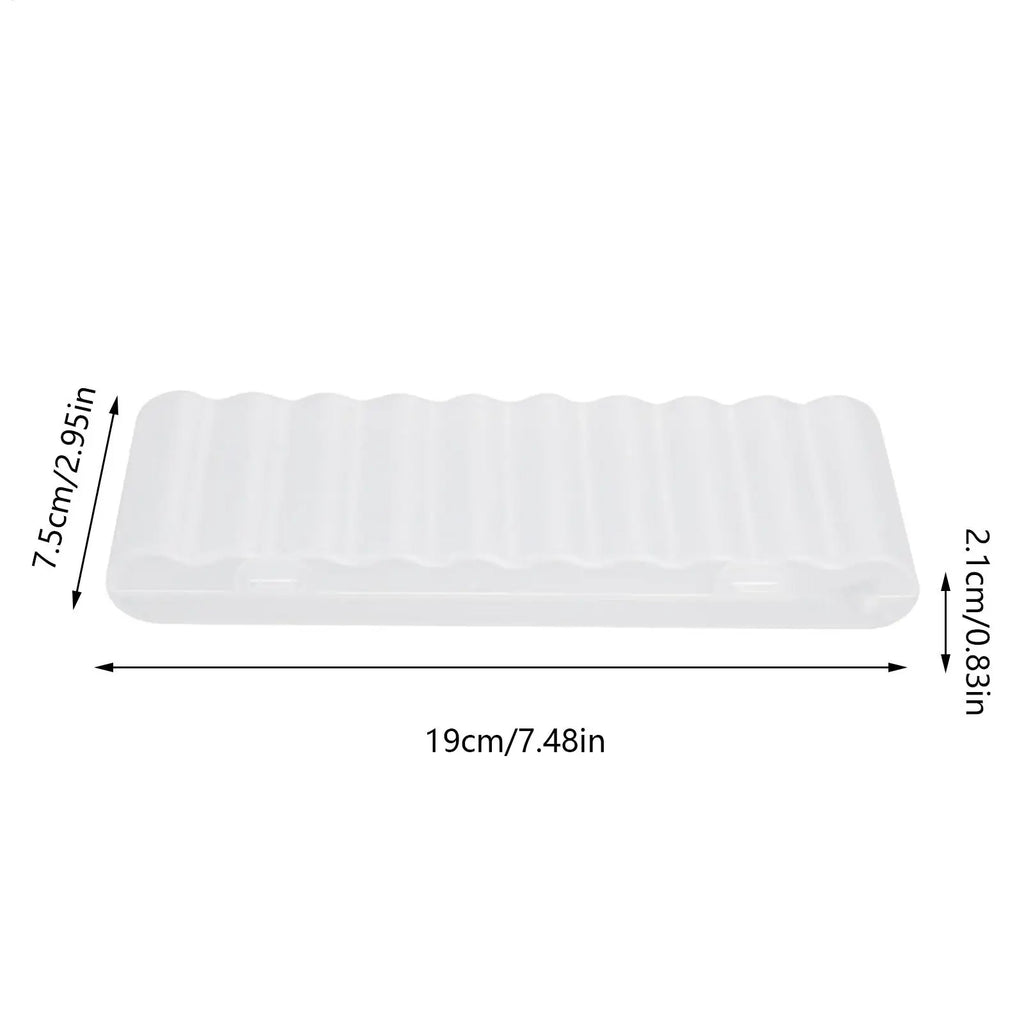 Battery Storage Box 10 Cell Battery Organizer Carrying Case Sturdy Household Organization Container for Home Travel Apartment Qme