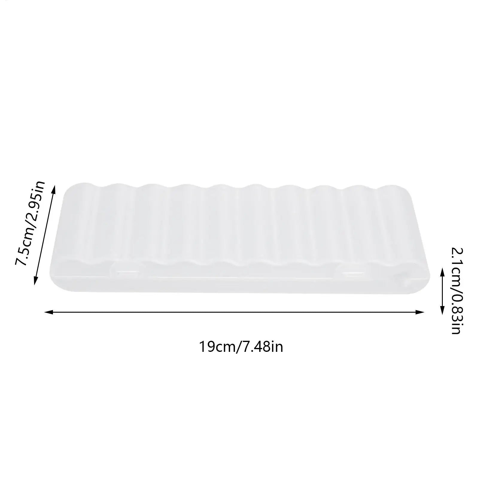 Battery Storage Box 10 Cell Battery Organizer Carrying Case Sturdy Household Organization Container for Home Travel Apartment Qme