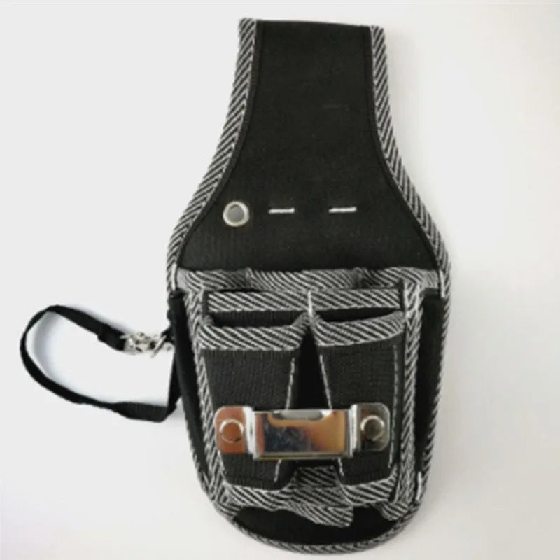 1 Tool Belt Screwdriver Utility Holder Nylon Fabric Bag Electrician Qme black