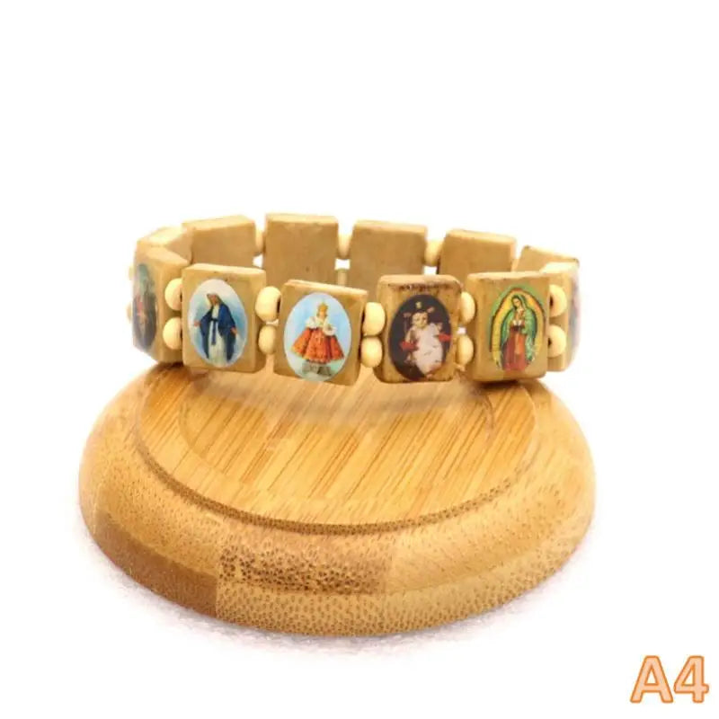 Spiritual Beaded Prayer Jewelry Devotional Wear Wooden Rosary Qme A4
