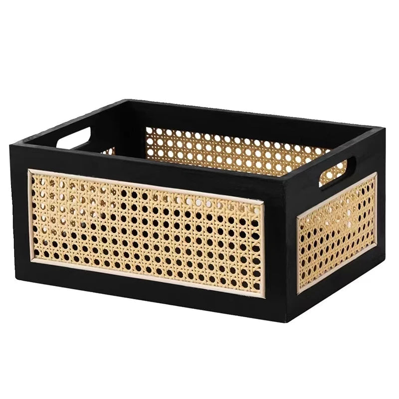 Snacks Sundries Cosmetics Organizer Boxes Home Decor Basket Solid Qme