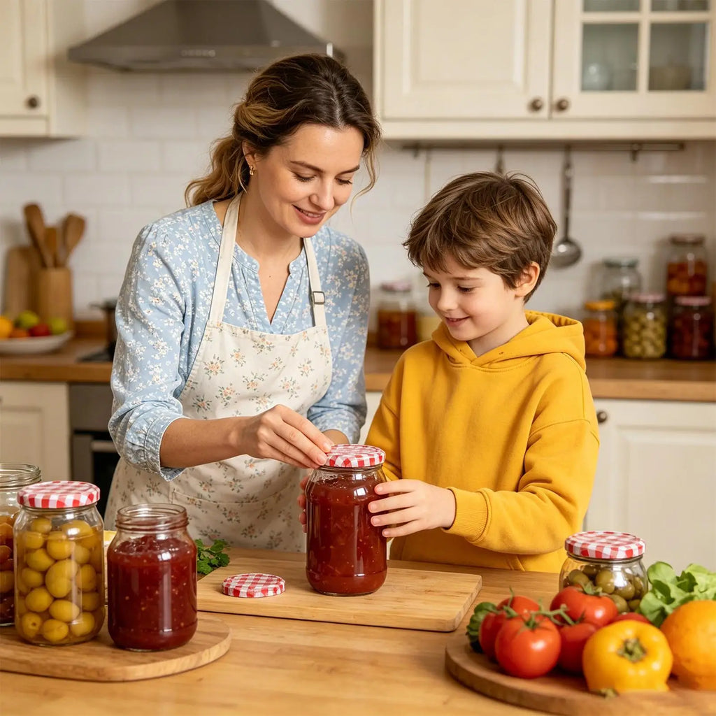 Lids Jars Metal Reusable Leak Proof Caps Regular Mouth Canning Jams Qme