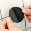 5 Black Round Strong Self-adhesive Fastening Point Sticker Sheets Qme 6CM 5PCs 10mm