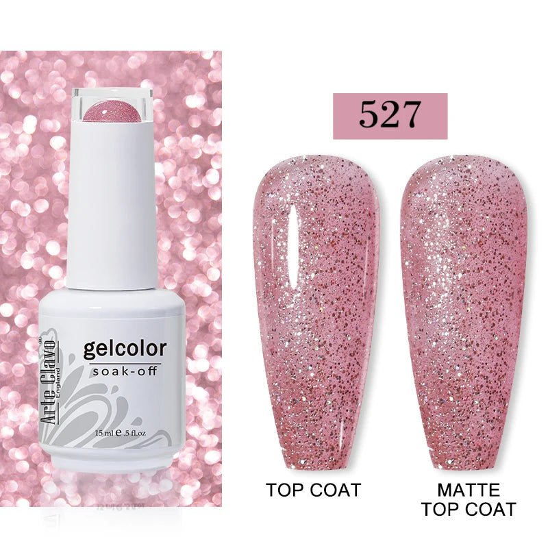 Arte Clavo15ml Gel Nail Polish Art 65 Colors Colorful Soak Off UV