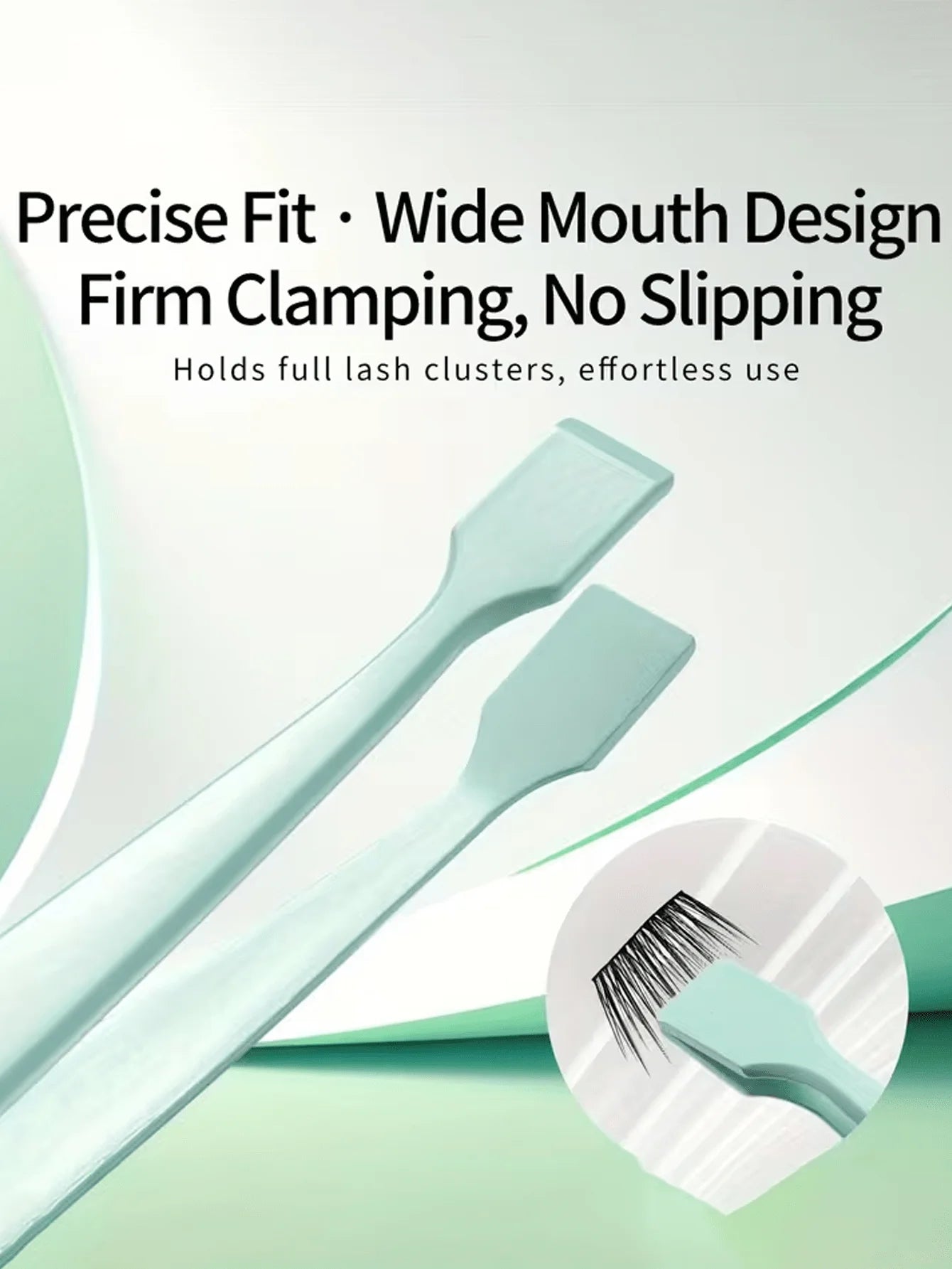Professional Eyelash Extension Tweezers Flat Head Design That Fits Qme