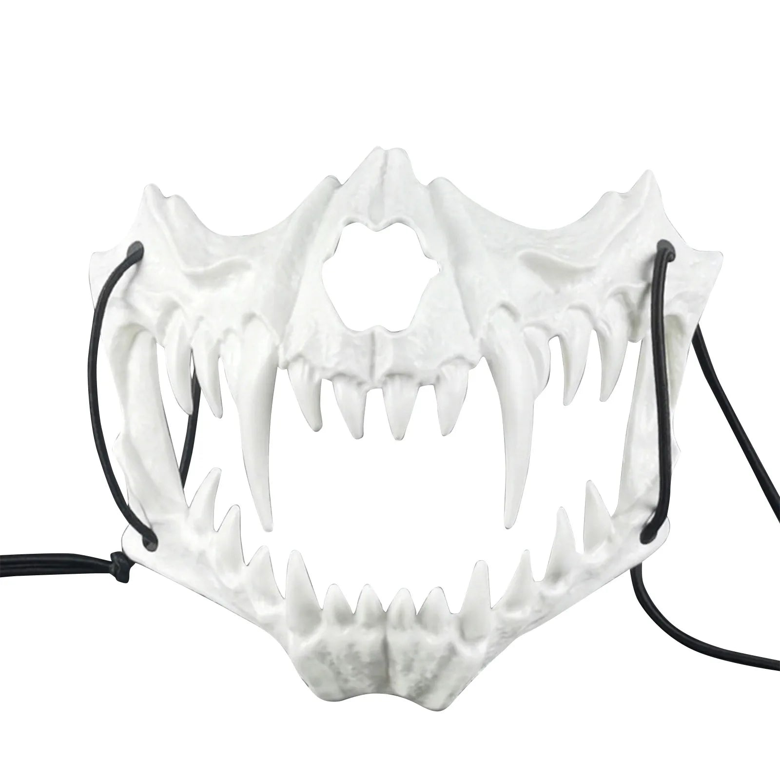 Halloween Skull Party Mask Anime Dragon God Skeleton Half Face Bone Animals Cosplay Dance Prom Costume Props Skullmask Qme
