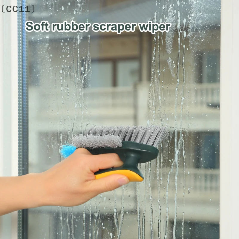 CC114 1 V-shape Crevice Scrubber Brush Kitchen Bathroom Tile Floor Qme