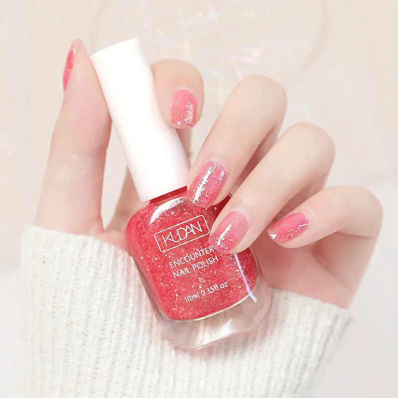 Water-based Nail Polish Long Lasting Tearable Quick Dry No Bake