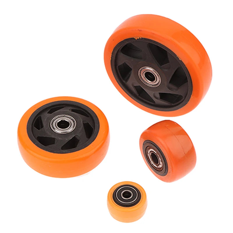 PVC Caster Wheel Double Bearings Load Capacity Wear Resistance Qme