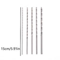 5Pcs 2mm 3mm 3.5mm 4mm 5mm Twist Drill Bit Kit For Wood Plastic Alloy Metal Woodworking Deep Hole Drilling Qme 5Pcs