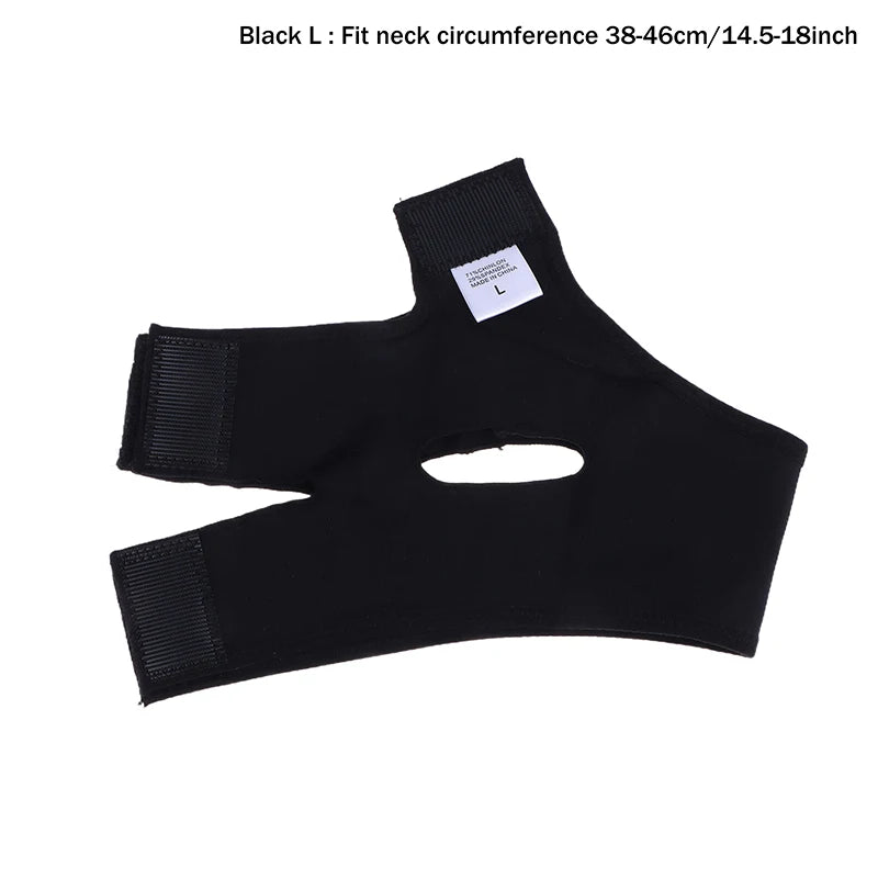 Face Lift Up Mask Cheek Chin Neck Slimming Thin Belt Strap Beauty Qme L Black