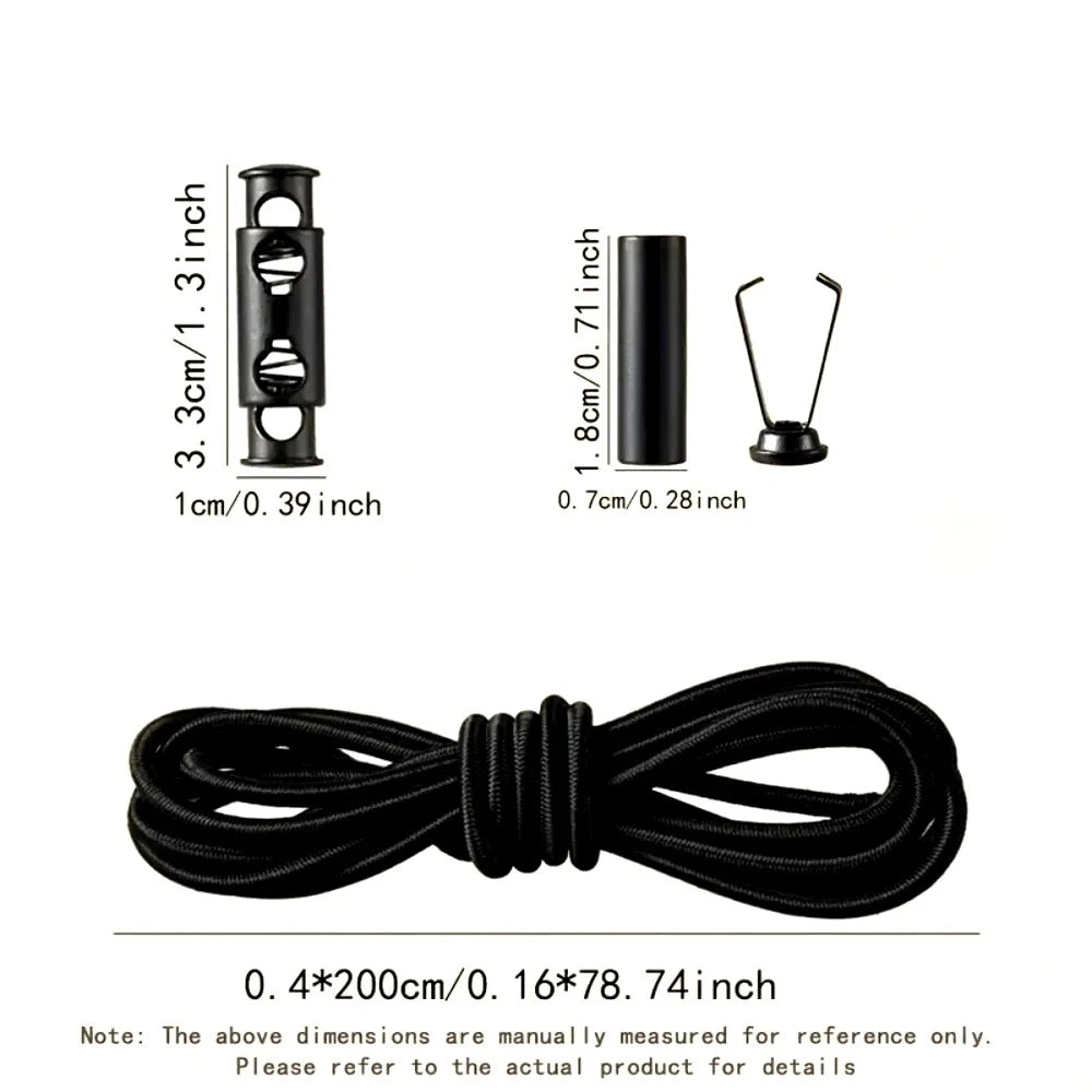 2M Elastic Shoelaces Drawstring High Elastic Rope with Threader DIY for Sports Pants Waistband Replacement Qme