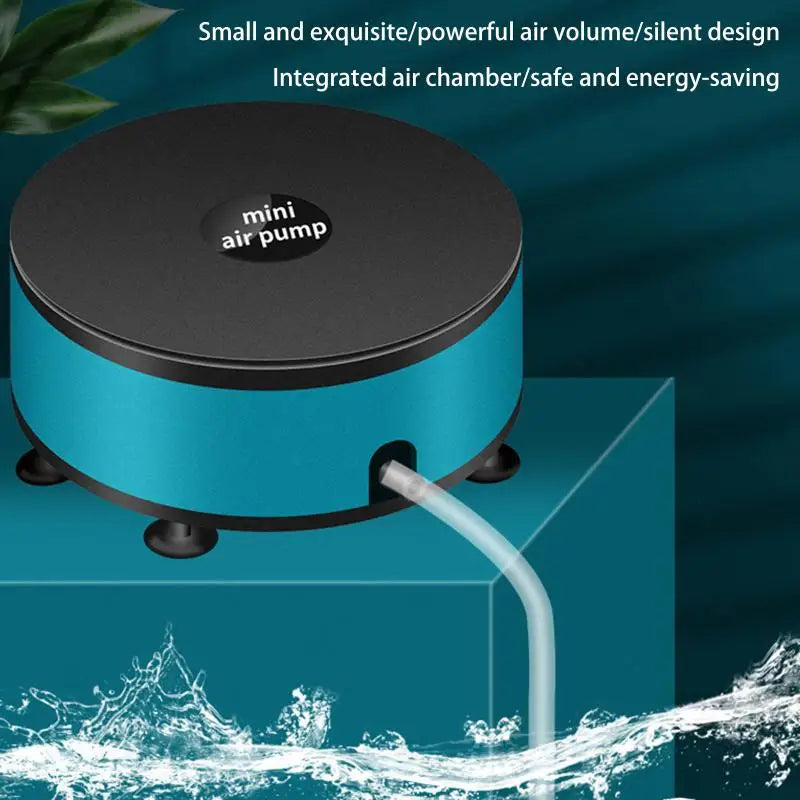 Small Oxygen Pump Air Compressor Aquarium Accessories USB Mini Fish Qme