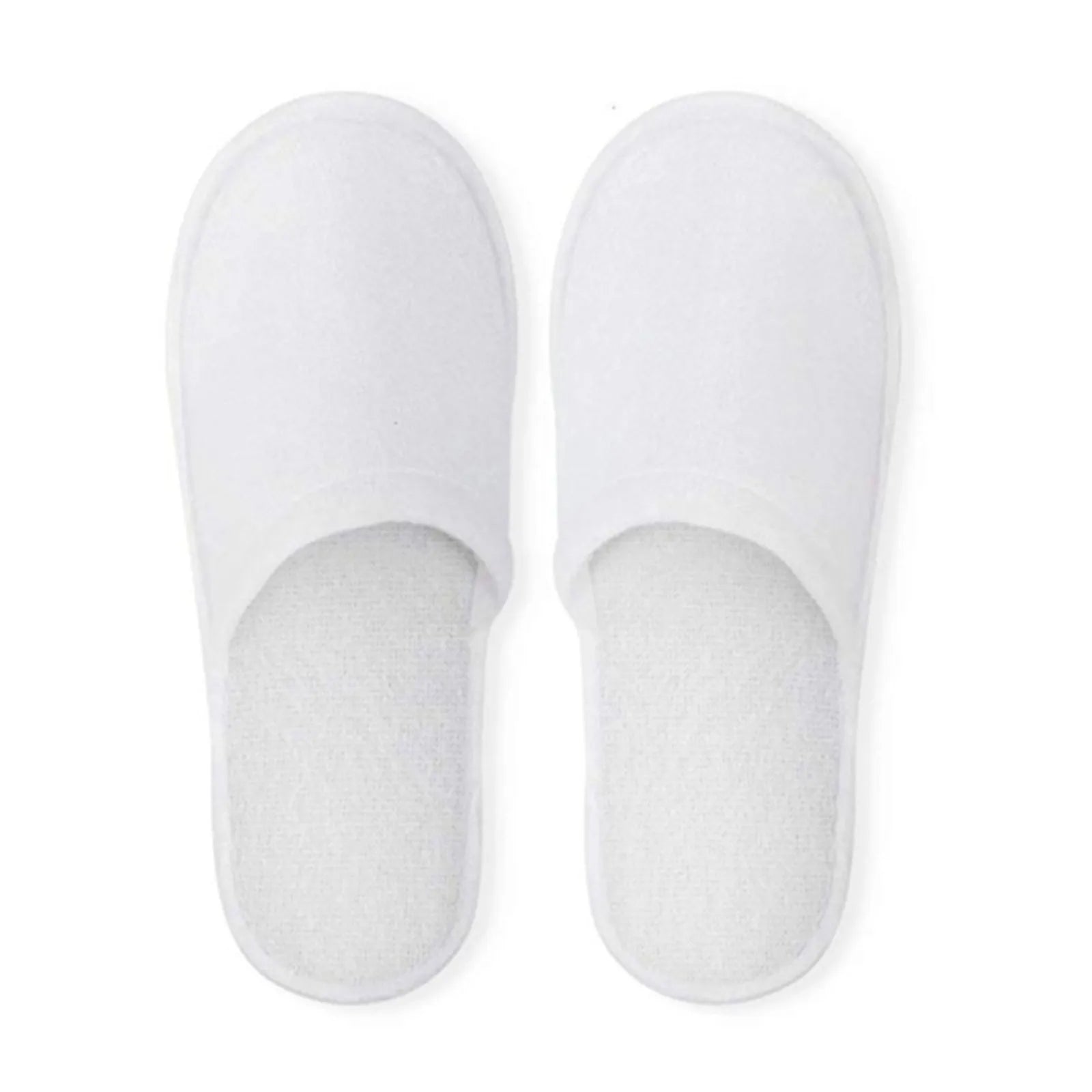 Disposable Closed Slippers For Men And Women Hotel Shoes Guest Shoes White Pure White Disposable Home Slippers Qme White adult