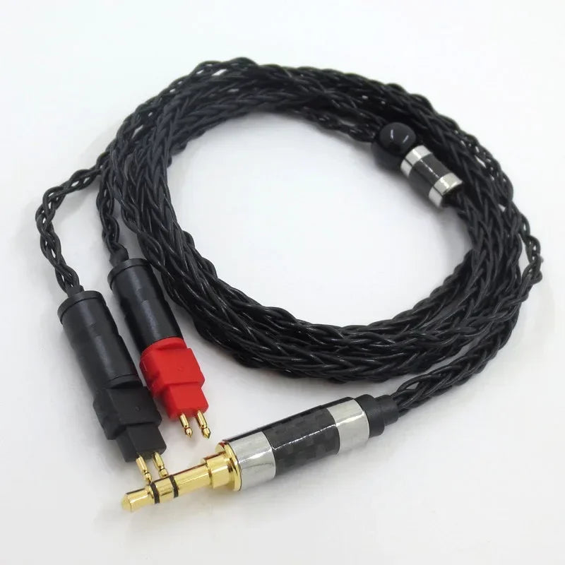 Headphone HD600 25 Hd580 HD650 Hd660s Headphones Replacement Audio Cable 3.5mm 2.5mm 4.4mm Balance Jack Qme 3.5MM stereo 1.2m