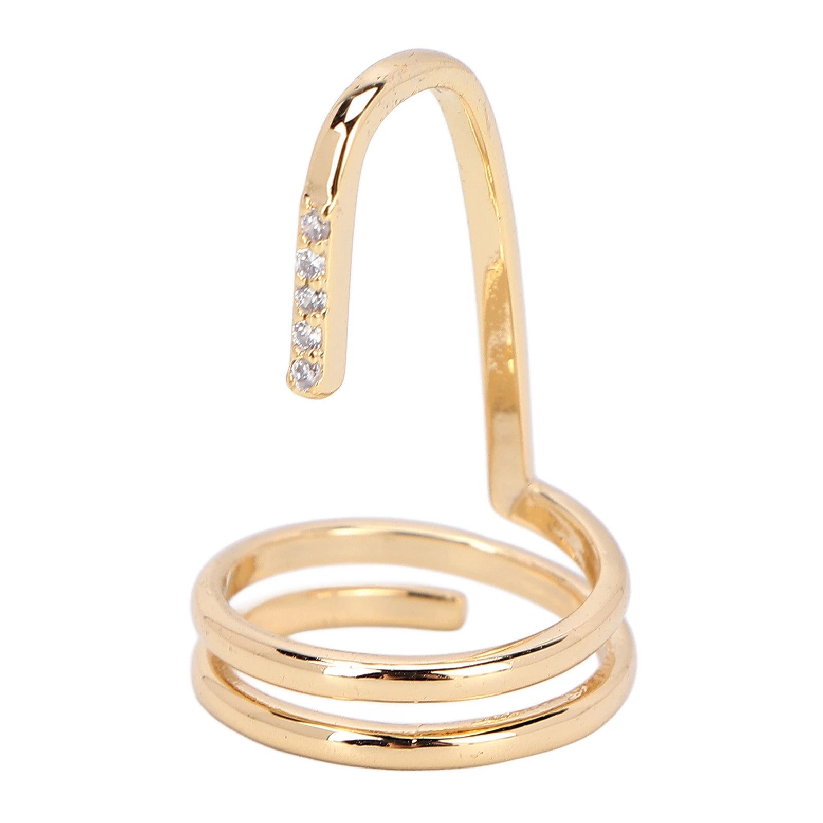 Fashion Nail Decorative Nail Fashion Fingertip Jewelry Nail Art Ladies Wearing Nail Accessories Fingernail Qme Gold