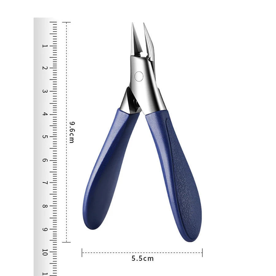 Angled Nail Clippers Ingrown Toenail Clipper Thick Nails Slant Curved Qme