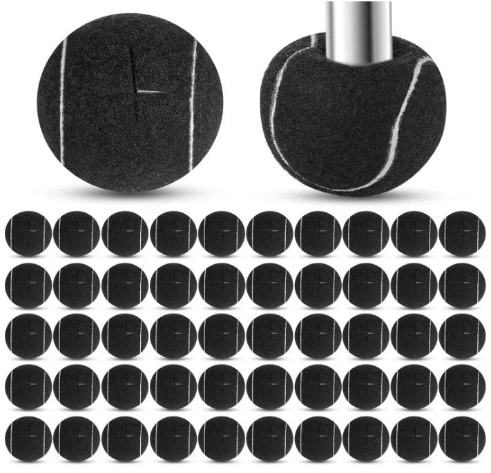 8/16PCS Tennis Silent Foot Cover Cross Cut Anti slip Wear resistant Chair Leg Movement Protective Cover Furniture Leveling Slide Qme Black 16pcs
