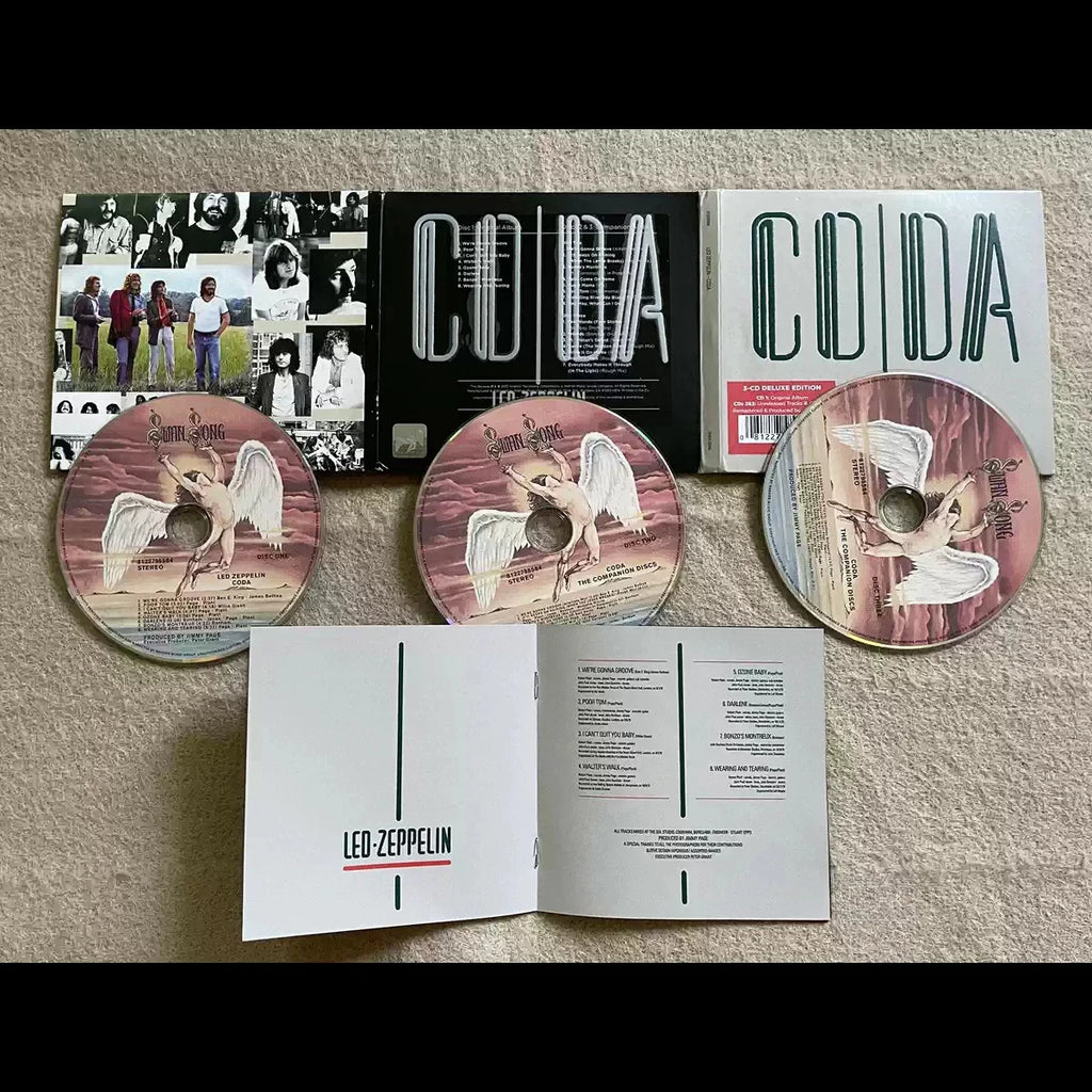 "Coda" Deluxe Edition Remastered, Legendary Rock Band Album Remastered 3CD Set, Featuring Original Album, Unreleased Materials Qme