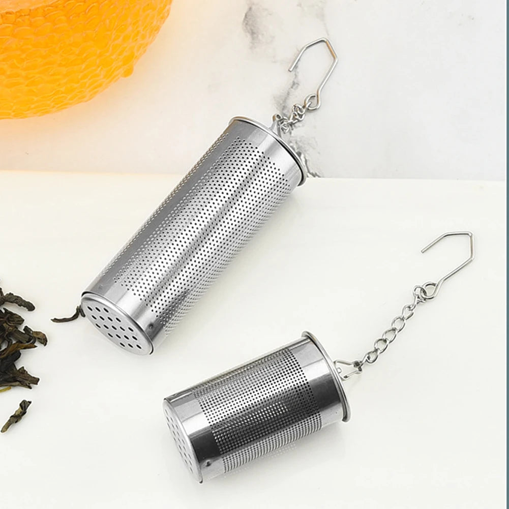 Stainless Steel Tea Infuser Tea Leaves Diffuser Spice Seasoning Ball Strainer Teapot Fine Mesh Coffee Filter Kitchen Accessories Qme
